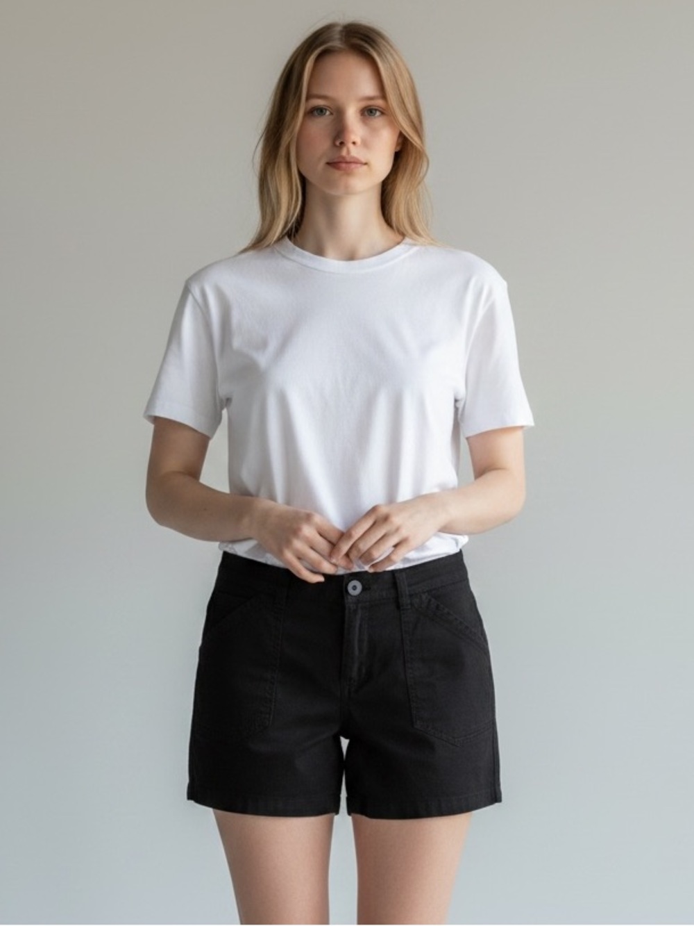 SUPPLIES Women’s Black High-Rise Women’s Shorts Cotton & Spandex Size 14